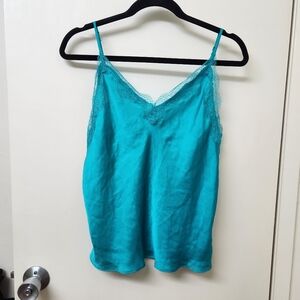 Victoria's Secret Turquoise Satin Top